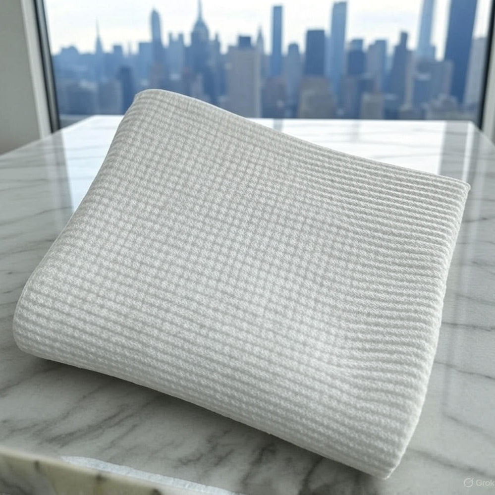 Microcheck Cotton Thermal Blanket