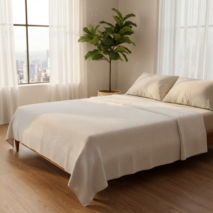 Microcheck Cotton Thermal Blanket