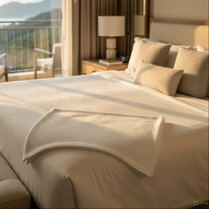 Microcheck Cotton Thermal Blanket