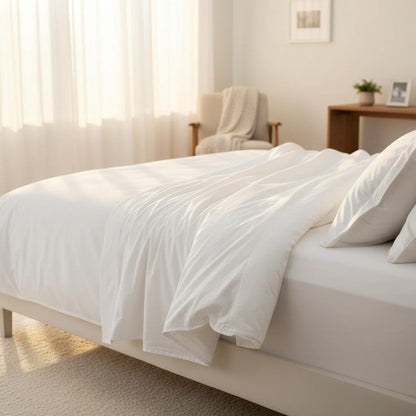 T-300 White Combed Cotton Sheets